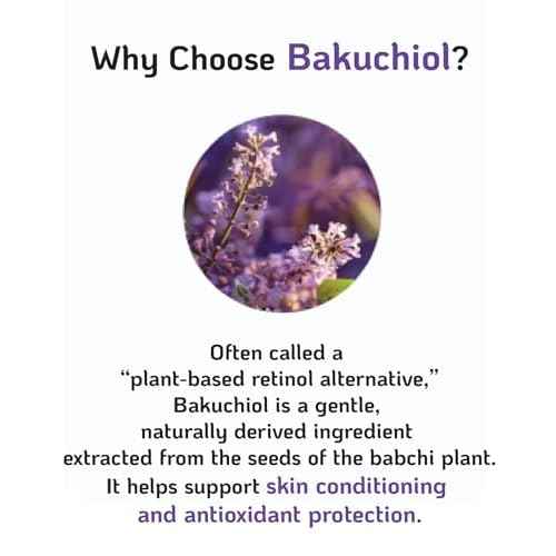 Korean Bakuchiol Concentrate Mix 2 Drops In Any Step of Your Skin Care Routine Retinol Alternative Non GMO Vegan Certificate Safe Natural Botanical Antioxidant Cold Pressed 10000ppm 30ml
