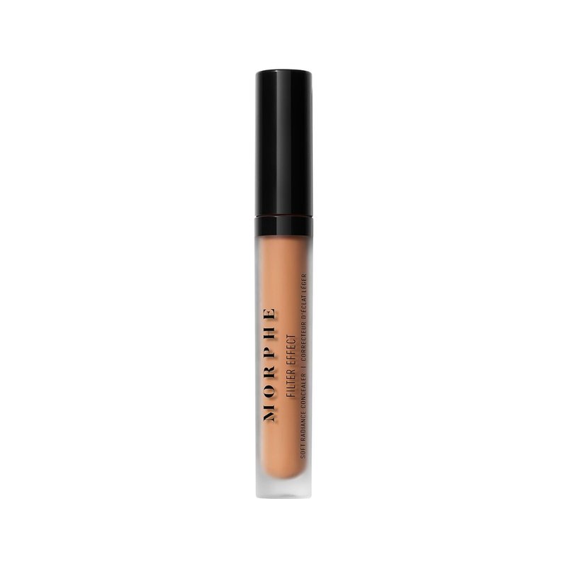 Morphe Filter Effect Concealer - Buildable Liquid Coverage with Hyaluronic Acid & Pomegranate - Deep 34 (Cool) 0.12 fl oz