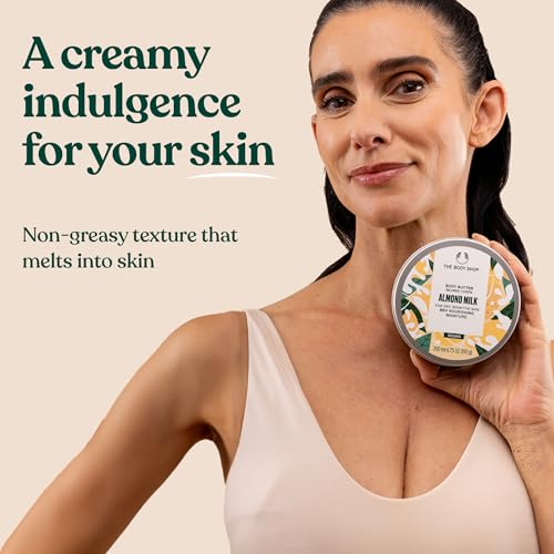 The Body Shop Almond Milk Gift Set - 5 Piece Set, Includes Shower Cream, Body Butter, Face & Body Bar, Hand Balm, Lip Care Stick, Vegan