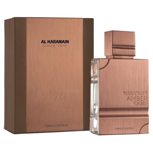 Al Haramain Amber Oud Tobacco Edition for Unisex - Arabian Perfume for Women & Men - Long Lasting Fragrance with Notes of Tobacco Leaf, Cinnamon, Vanilla, Dried Fruit - Arabic Cologne - 2 oz EDP Spray