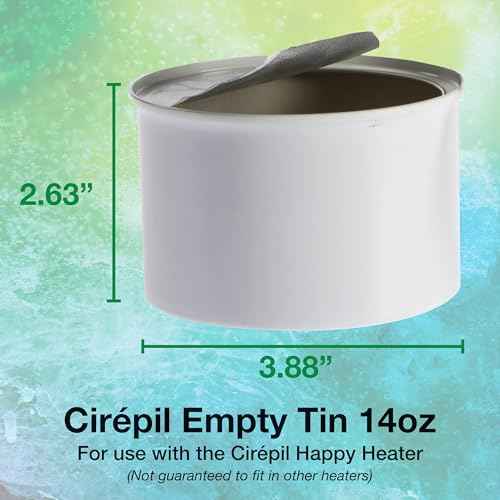 Cirepil - Origine - 400g / 14.11 oz Wax Tin - COSMOS Certified Organic Wax - Free of Colorants, Fragrance, Petrochemicals and Minerals - Thin Gel Texture - Perfect for Large Areas - Strips Needed