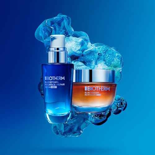 Biotherm Blue Therapy Amber Algae Revitalize Night, Anti-Aging Cream for Dehydrated and Mature Skin with Amber Algae, Nourishing and Firming Formula for a Glowing Complexion, 1.7 Fl. Oz.