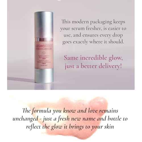 Glowbiotics Probiotic HydraGlow Illuminating Serum Pink: Hydrating Dew Drops for Radiant Skin, Illuminating Glow Enhancer with Hyaluronic Acid and Probiotics, 1 Fl Oz