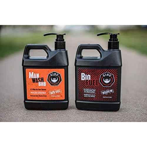 GIBS Grooming Man Wash Shampoo and Biofuel Conditioner, 33.8 fl. oz.