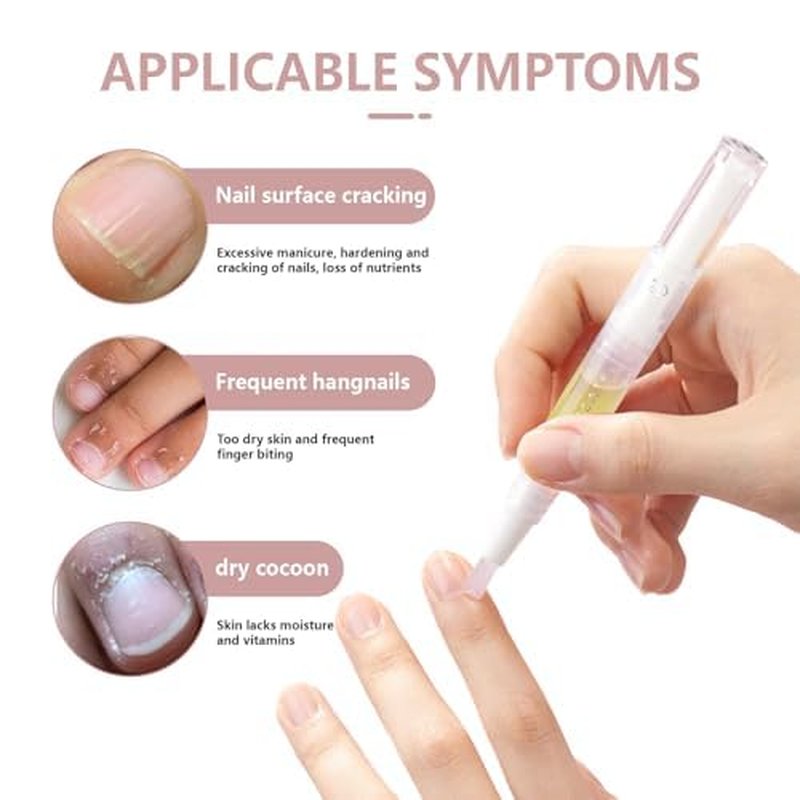 Skiennix Cuticle Oil Pen - Moisturizing Nail & Cuticle Care with Vitamin E & Jojoba | 2-Pack