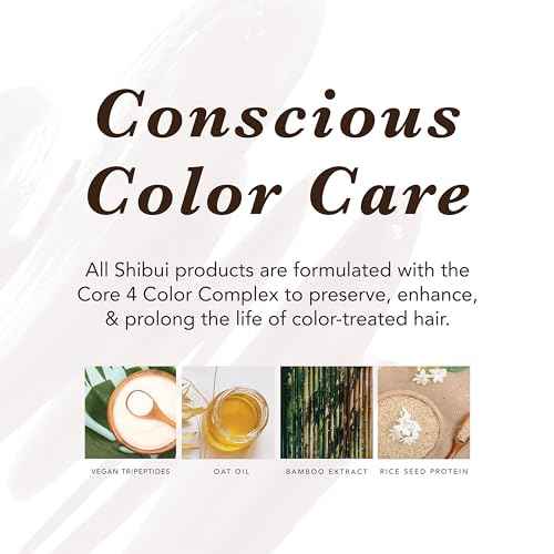 SHIBUI Violet Toning Shampoo, Neutralizes Brassiness with Acai Oil & Hibiscus, for Blonde, Highlighted, & Silver Hair,