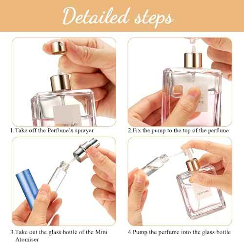 140 Pcs Perfume Travel Refillable Atomizers Bulk Mini Atomizer Sprayer with Perfume Refill Pump Dispenser Pump Transfer Tool (Morandi Color,5 ml)