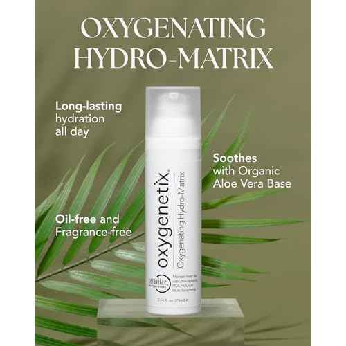 Oxygenetix Oxygenating Hydro-Matrix | Lightweight Aloe-Based Face Moisturizer with Hyaluronic Acid for Sensitive, Dry, or Compromised Skin