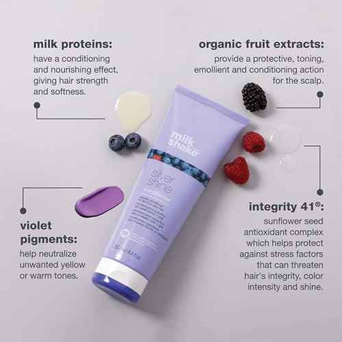 milk_shake Silver Shine Purple Conditioner for Blonde Hair - Blonde Toner for Brassy Hair