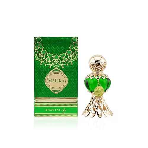 KHADLAJ PERFUMES Malika Green Concentrated Perfume Oil for Women, 20 ml / 0.7 Ounce