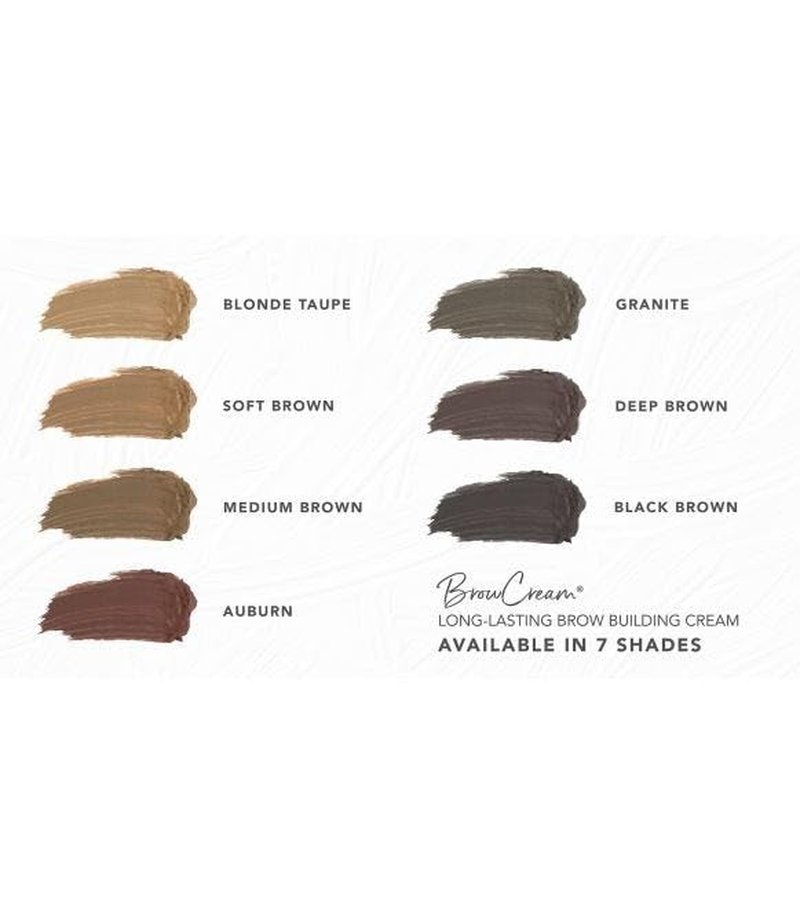 BrowSense Long-Lasting Brow Building Cream - Waterproof Deep Brown, 0.2 Oz | Define, Shape & Volumize Brows