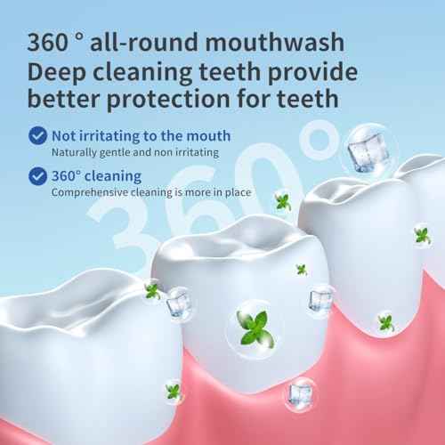 Travel Size Mouthwash, Alcohol-Free and Fluoride-Free, Probiotics for Fresh Breath and Dry Mouth Relief, Freshens Breath for 12 Hours ? 40 Strips, 0.41Fluid Ounces Each