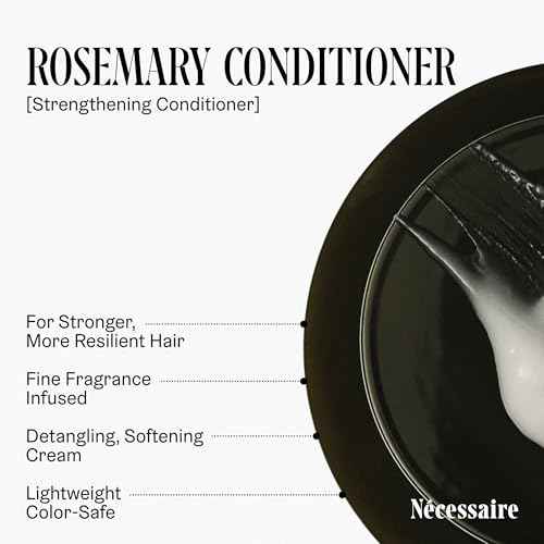 N?cessaire Rosemary Hair Duo - Shampoo and Conditioner Set for Women + Men. Rosemary Oil + Proteins For Stronger Hair. 500 ml / 16.9 fl oz
