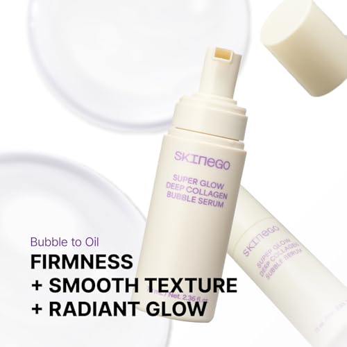 Super Glow Deep Collagen Bubble Serum with 1,005,189ppb Collagen ? Anti-Aging, Hydrating, Skin-Firming, Fine Line Care, Korean Skincare ? 2.36 fl.oz