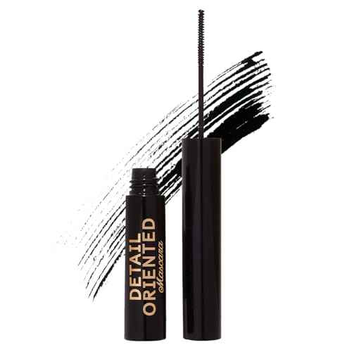 Winky Lux Detail Oriented Mascara ? Slim Tightline Mascara with Skinny Micro Spoolie, Lengthening, Volumizing, Defining, Curling & Buildable Formula, Black for Top & Bottom Lashes