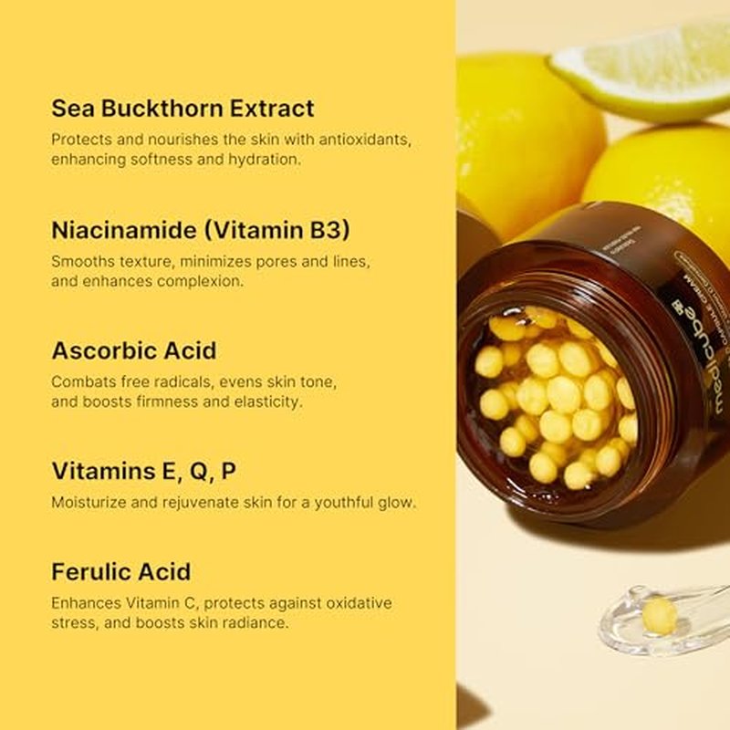 Medicube Flawless Skin Vitamin C Golden Capsule Face Moisturizer - 7,500 PPM Exosome Serum