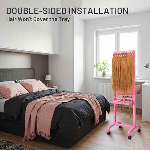 Braiding Rack Tray and Tools Set, Compatible with Yumkfoi Braiding Hair Rack, Making All the Tools Accessable, Save Your Time