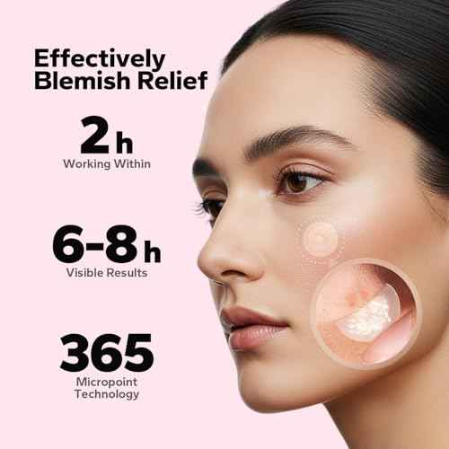 Pimple Patches for Face (18 Count), Microdart Acne Patches, Hydrocolloid Blemish Spot with Salicylic Acid, Fast-Acting for Early Stage Deep Pimples, Zits, Breakouts & Cystic Acne