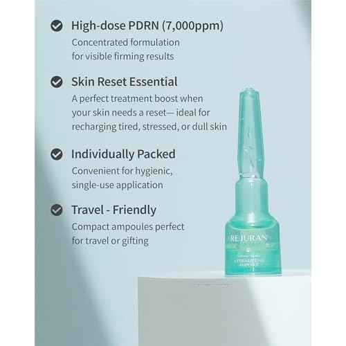REJURAN¢ç Recover c-PDRN¢ç Lifting Ampoule - High Concentration Original PDRN Serum for Collagen Boost, Deep Hydration, Skin Soothing, Gentle Formula & Intensive Anti-Aging Korean Skincare. (2ml x 14)