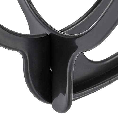 8 Pack Wig Hanger, Wig Rack for Multiple Wigs and Hats, Portable Collapsible Wigs Hanging Stand, Black