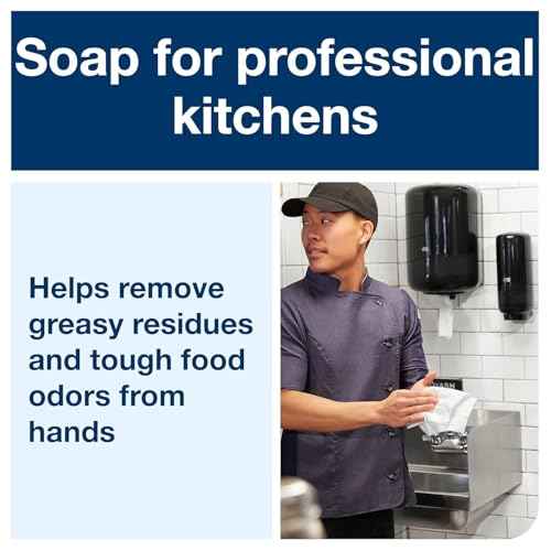 Tork Odor-Control Hand Soap Liquid S4 Gentle, Perfume-Free, Compatible with S4 Dispensers 6 x 1L Bottles (400020)