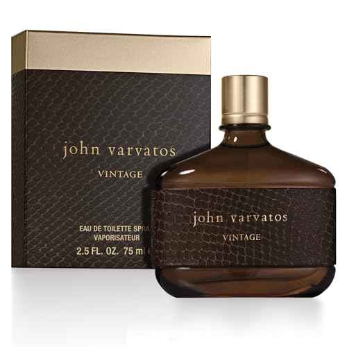 John Varvatos Men's Cologne, Vintage Eau de Toilette EDT Spray, Gift for Him, Aromatic Chypre Scent with Notes of Quince Paste, Patchouli & Tobacco Leaf