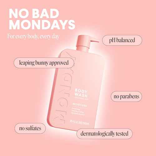 MONDAY HAIRCARE MOISTURE Body Wash in Fresh Gardenia with Hyaluronic Acid & Shea Butter for All Skin Types, 900 mL