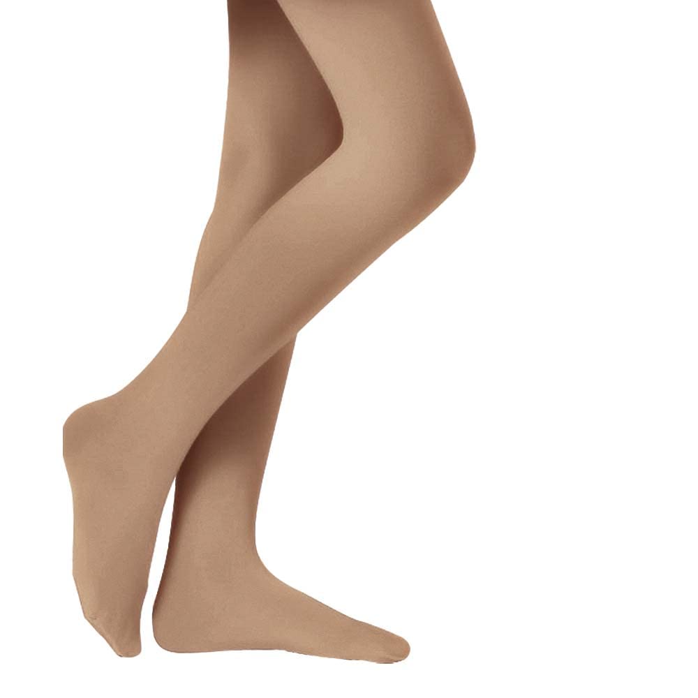 Stelle Girls' Ultra Soft Pro Dance Tight/Ballet Footed Tight(Toddler/Little Kid/Big Kid),TN,S Tan