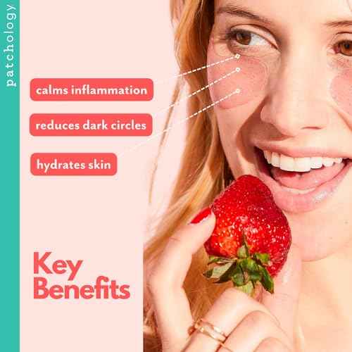 Patchology Serve Chilled Ros? Eye Gels - Eye Patches for Puffy eyes & Dark Circles, Gel Eye Patches, Under Eye Mask w/Hyaluronic Acid, Eye Treatment Products & Mini Beauty Products (15 Pairs/Jar)