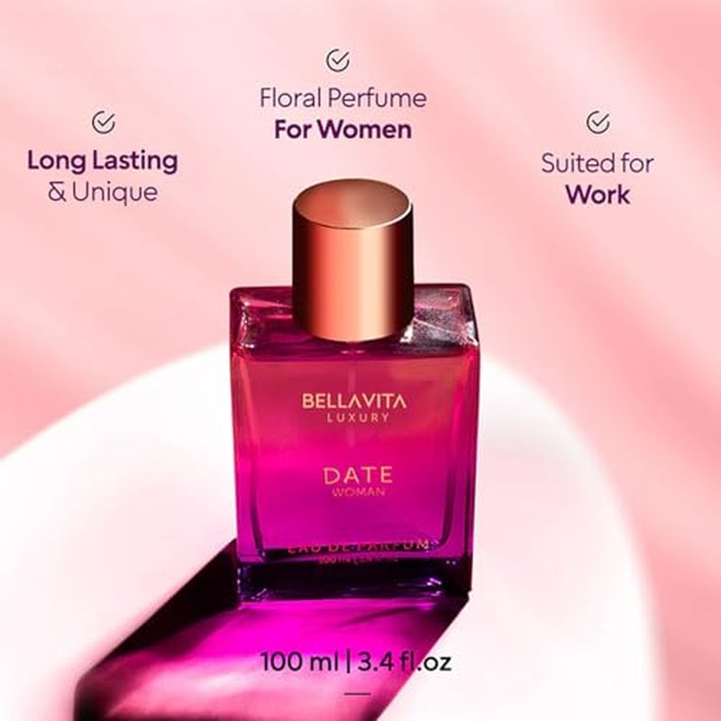 Bella Vita Luxury Women's Gift Set - Fruity & Spicy Perfume | Date Woman & GLAM | 2 x 100 ML