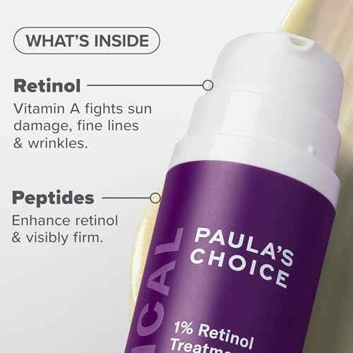 Paula's Choice CLINICAL 1% Retinol Face Moisturizer Treatment with Peptides, Vitamin C & Licorice Extract, Firming Face Cream, Anti-Aging & Wrinkles, Fragrance Free