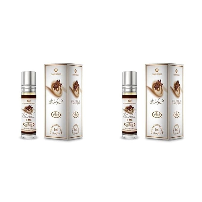 Al-Rehab Choco Musk Concentrated Perfume Rollerball - Unisex, 0.2 Ounce (Pack of 2)