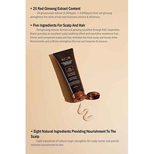 RGIII RG3 PREMIUM SHAMPOO AND TREATMENT SET 2X RED GINSENG HAIR LOSS PREVENTION