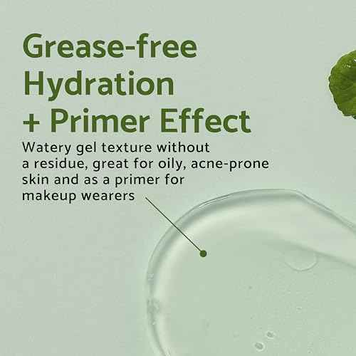 IUNIK Centella 70% Calming Gel Cream Vegan Non-Sticky Moisturizing Blemish Care w/Centella Asiatica Tea Tree 10% Soothes Acne Rosacea Oily & Sensitive Skin Korean Skincare BOGO 1+1