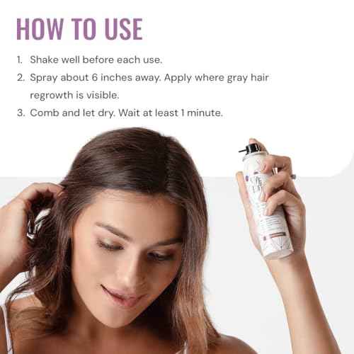 Style Edit Root Concealer Touch Up Spray - Instantly Covers Greys And Roots - Professional Salon Quality Grays Cover Up Hair Products for Women Medium Brown 2 Ounce (Pack of 3)
