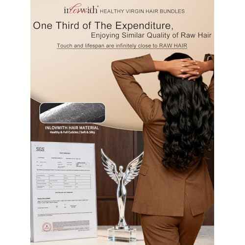inlovwith 30 Inch Bundles Human Hair Body Wave, 100% Unprocessed Brazilian Virgin Hair Single Bundle, Selected Healthy Human Hair Bundles for Women
