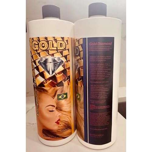 Hair Surgery Cold Wax (Cera Fria) Gold Diamond Blue 1 Liter with Shampoo 1000 ML (Ultra Strong Keratin)