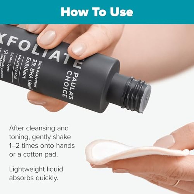 Paula's Choice Skin Perfecting 2% BHA Liquid Exfoliant | Salicylic Acid Facial Exfoliator for Enlarged Pores & RESIST SPF 50 Moisturizer