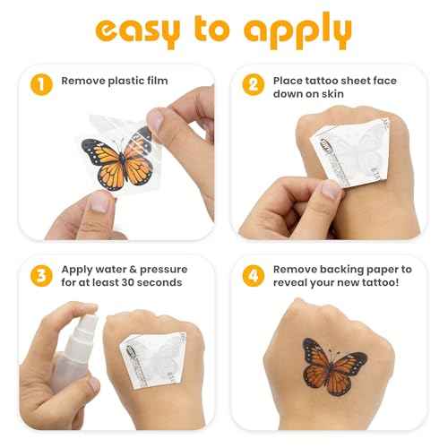 Savvi - 20 Black and Gray Temporary Tattoos: Skin-Safe Ink, Great for Parties and Everyday Wear, Gifts for Teens and Adults, Made in the USA [2 sheets, 20 count]