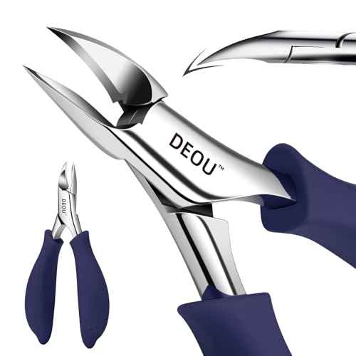 DEOU Professional Stainless Steel Podiatrist Nail Clippers, Heavy Duty Manicure Pliers for Thick Nails, Pedicure Toe Nail Clippers Tools for Men Women