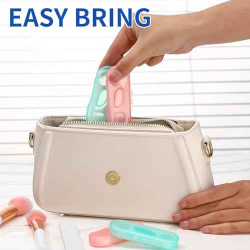 200pcs Dental Floss Picks for Travel - Twin-Line Flossers with 20 pcs Travel Case for Adults Teeth Cleaning, Portable Sealed Storage for Travel, Office, Home Use