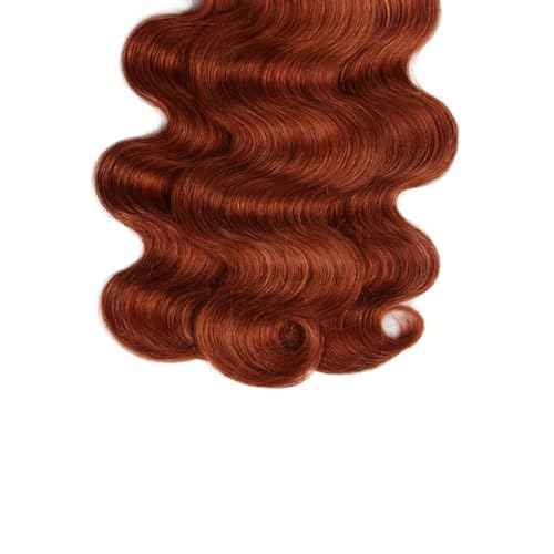 Color #33 Bundles Human Hair Reddish Brown Body Wave 3 Bundles 30 32 34 Inch Unprocessed Brazilian Virgin Copper Red Body Wave Human Hair Extensions