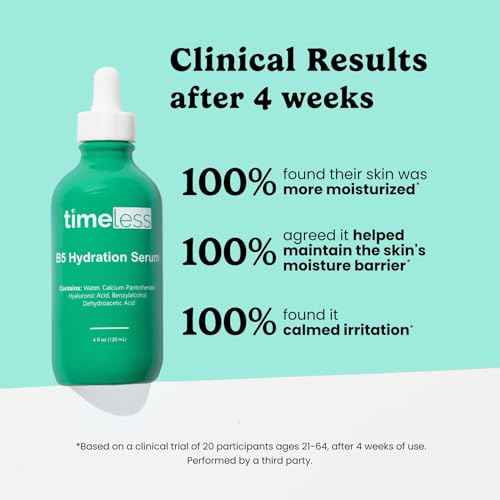 Timeless Skin Care Vitamin B5 Serum - Hydrating Face Serum with Hyaluronic Acid - Oil-Free - for Oily Skin - Fragrance-Free - 4 oz