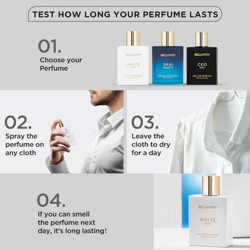 BellaVita Luxury Perfume Duo - Honey Oud & White Oud Eau de Parfum (3.4 fl. oz. Each) | Long-Lasting, Vegan & Cruelty-Free Fragrances