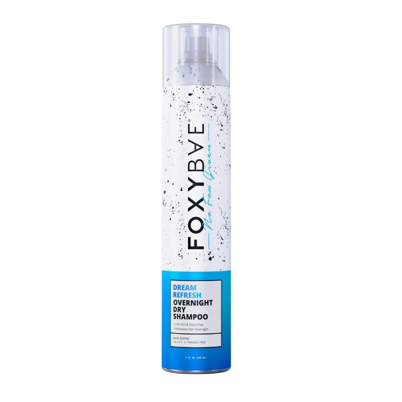 FoxyBae Overnight Dry Shampoo Spray - Biotin & Charcoal Formula for Oily Hair | 7 fl oz
