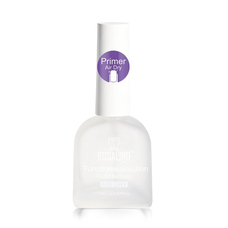 ROSALIND Nail Primer,11 ml Air Dry Acid Free No Lift Bond Primer, Hema-Free Bonder for Gel Polish Nail Supplies Set