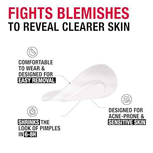 Neutrogena Flawless Fix Sensitive Skin Acne Patch Duo Set, Hydrocolloid Pimple Patches to Protect and Shrink Pimples Overnight, Includes 30 Count Variety Pack & 36 Mini Patches, 66 Count