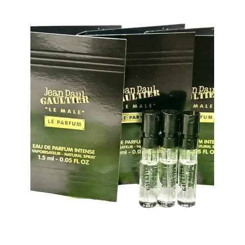 Jean Paul Gaultier Le Male Le Parfum Men Eau De Parfume Intense Sample Spray 1.5 ml / 0.05 fl oz (set of 3)