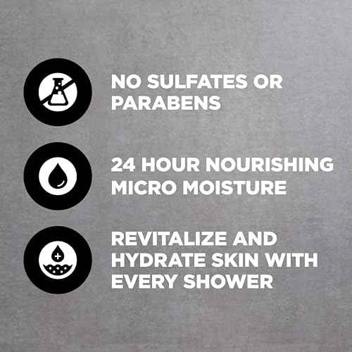 DOVE MEN + CARE Body and Face Wash 4 Count Purifying Charcoal + Clay Body Wash for Men with 24-Hour Nourishing Micromoisture Technology 18 oz