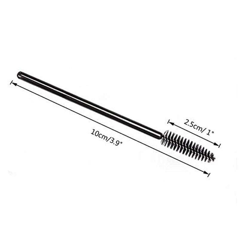G2PLUS Disposable Eyelash Brushes - 100PCS Adjustable Mascara Wands for Extensions & Brows | Black